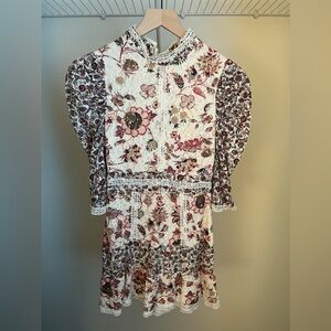 Topshop Lace Mini Dress Size: 4